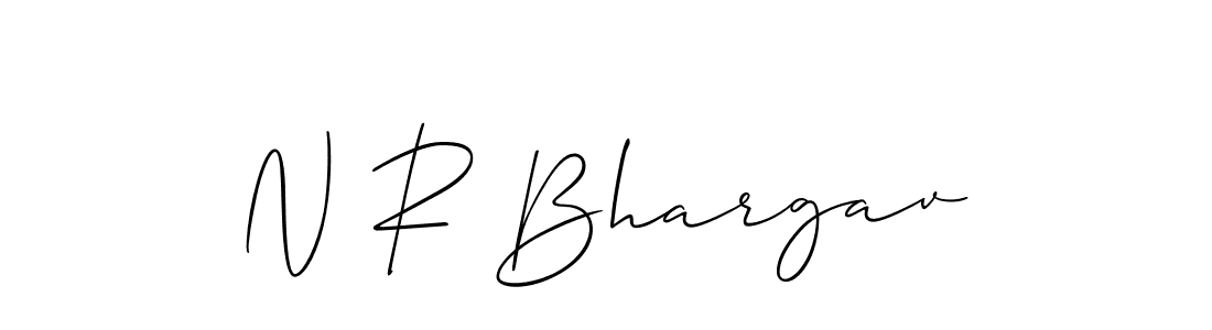 How to Draw N R Bhargav signature style? Allison_Script is a latest design signature styles for name N R Bhargav. N R Bhargav signature style 2 images and pictures png