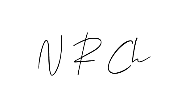 You should practise on your own different ways (Allison_Script) to write your name (N R Ch) in signature. don't let someone else do it for you. N R Ch signature style 2 images and pictures png