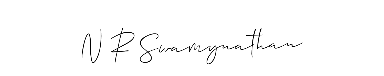 Similarly Allison_Script is the best handwritten signature design. Signature creator online .You can use it as an online autograph creator for name N R Swamynathan. N R Swamynathan signature style 2 images and pictures png