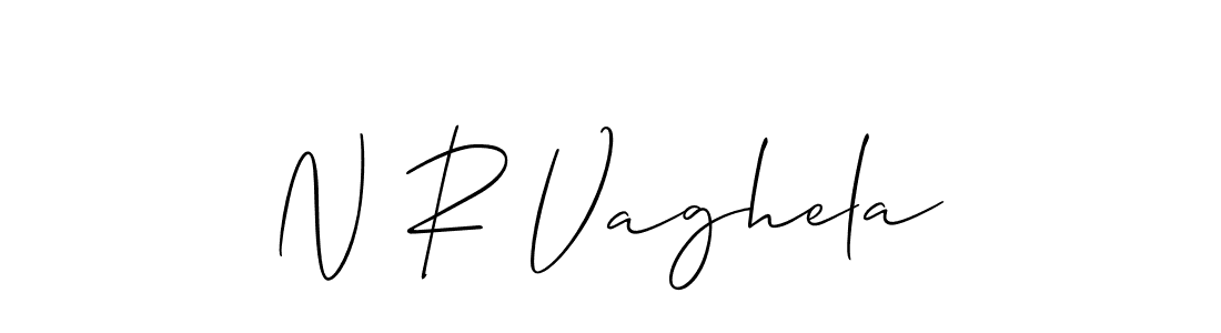 Make a beautiful signature design for name N R Vaghela. Use this online signature maker to create a handwritten signature for free. N R Vaghela signature style 2 images and pictures png