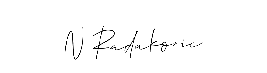 You can use this online signature creator to create a handwritten signature for the name N Radakovic. This is the best online autograph maker. N Radakovic signature style 2 images and pictures png