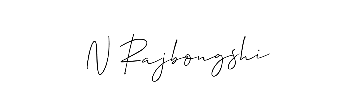 Make a beautiful signature design for name N Rajbongshi. Use this online signature maker to create a handwritten signature for free. N Rajbongshi signature style 2 images and pictures png