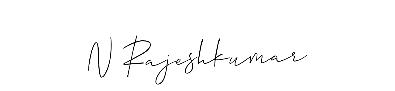 N Rajeshkumar stylish signature style. Best Handwritten Sign (Allison_Script) for my name. Handwritten Signature Collection Ideas for my name N Rajeshkumar. N Rajeshkumar signature style 2 images and pictures png