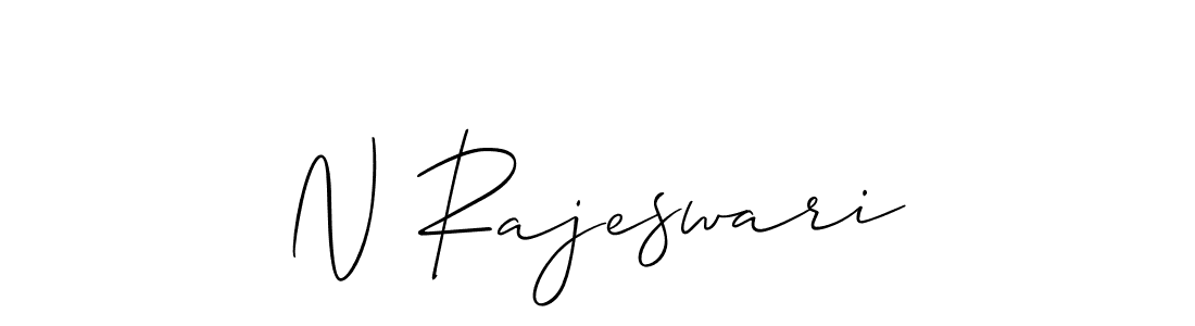 Also we have N Rajeswari name is the best signature style. Create professional handwritten signature collection using Allison_Script autograph style. N Rajeswari signature style 2 images and pictures png