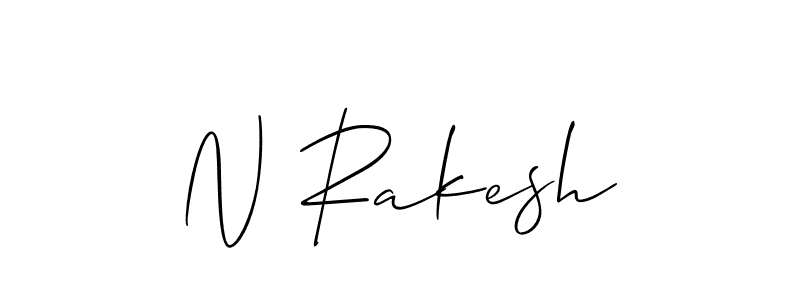if you are searching for the best signature style for your name N Rakesh. so please give up your signature search. here we have designed multiple signature styles  using Allison_Script. N Rakesh signature style 2 images and pictures png