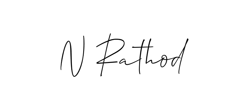 How to Draw N Rathod signature style? Allison_Script is a latest design signature styles for name N Rathod. N Rathod signature style 2 images and pictures png