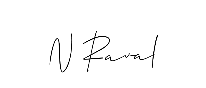 It looks lik you need a new signature style for name N Raval. Design unique handwritten (Allison_Script) signature with our free signature maker in just a few clicks. N Raval signature style 2 images and pictures png