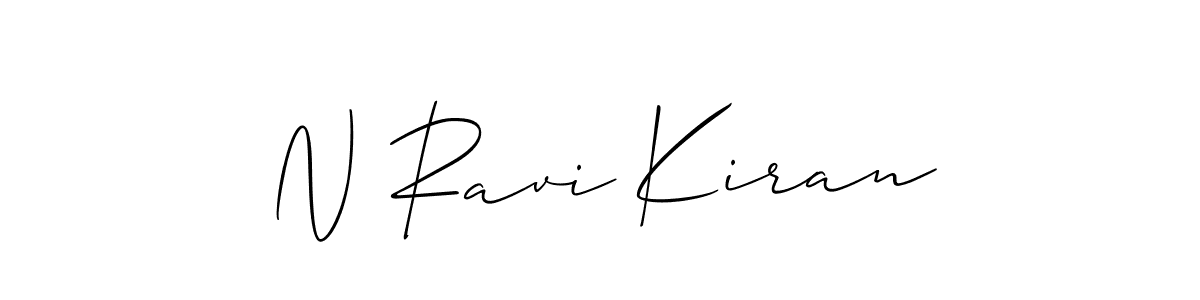 Also You can easily find your signature by using the search form. We will create N Ravi Kiran name handwritten signature images for you free of cost using Allison_Script sign style. N Ravi Kiran signature style 2 images and pictures png
