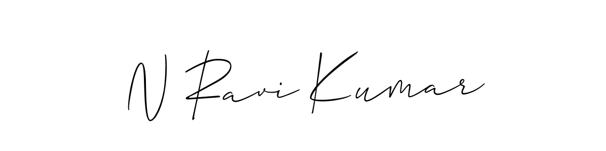 Design your own signature with our free online signature maker. With this signature software, you can create a handwritten (Allison_Script) signature for name N Ravi Kumar. N Ravi Kumar signature style 2 images and pictures png