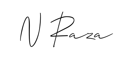 The best way (Allison_Script) to make a short signature is to pick only two or three words in your name. For converting this name N Raza. N Raza signature style 2 images and pictures png