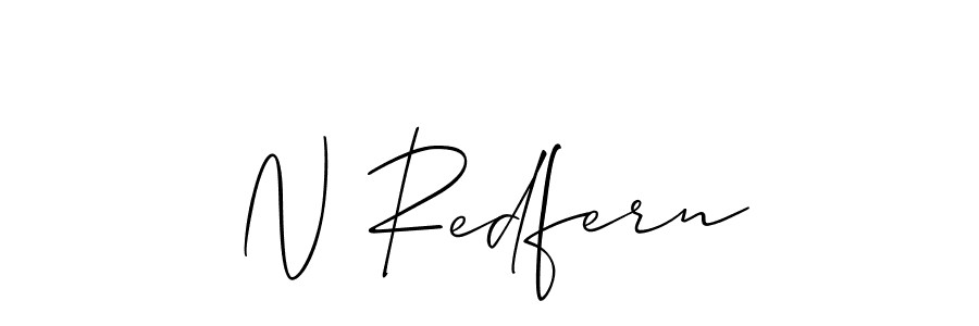 Make a short N Redfern signature style. Manage your documents anywhere anytime using Allison_Script. Create and add eSignatures, submit forms, share and send files easily. N Redfern signature style 2 images and pictures png