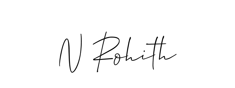 Make a beautiful signature design for name N Rohith. Use this online signature maker to create a handwritten signature for free. N Rohith signature style 2 images and pictures png