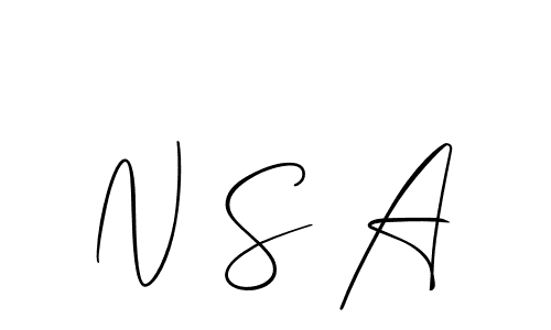 How to Draw N S A signature style? Allison_Script is a latest design signature styles for name N S A. N S A signature style 2 images and pictures png