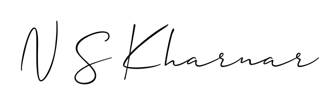 Looking for an artistic signature for N S Kharnar? The Allison_Script calligraphy style gives a sophisticated flow suitable for business cards and emails. N S Kharnar signature style 2 images and pictures png