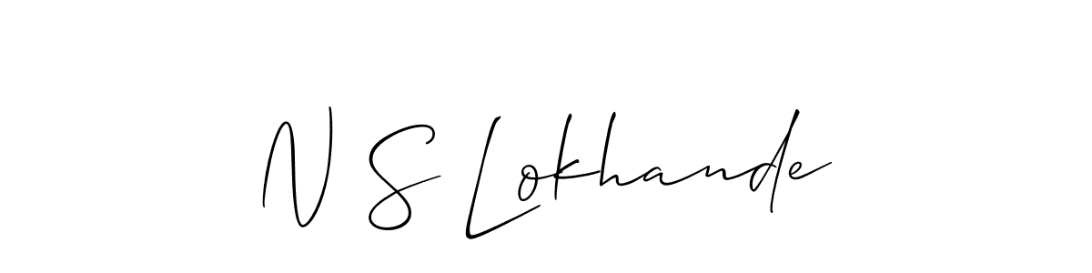 Similarly Allison_Script is the best handwritten signature design. Signature creator online .You can use it as an online autograph creator for name N S Lokhande. N S Lokhande signature style 2 images and pictures png