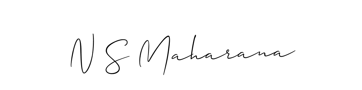 Make a short N S Maharana signature style. Manage your documents anywhere anytime using Allison_Script. Create and add eSignatures, submit forms, share and send files easily. N S Maharana signature style 2 images and pictures png
