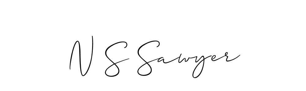 It looks lik you need a new signature style for name N S Sawyer. Design unique handwritten (Allison_Script) signature with our free signature maker in just a few clicks. N S Sawyer signature style 2 images and pictures png