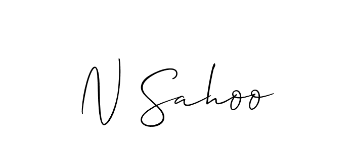 How to Draw N Sahoo signature style? Allison_Script is a latest design signature styles for name N Sahoo. N Sahoo signature style 2 images and pictures png
