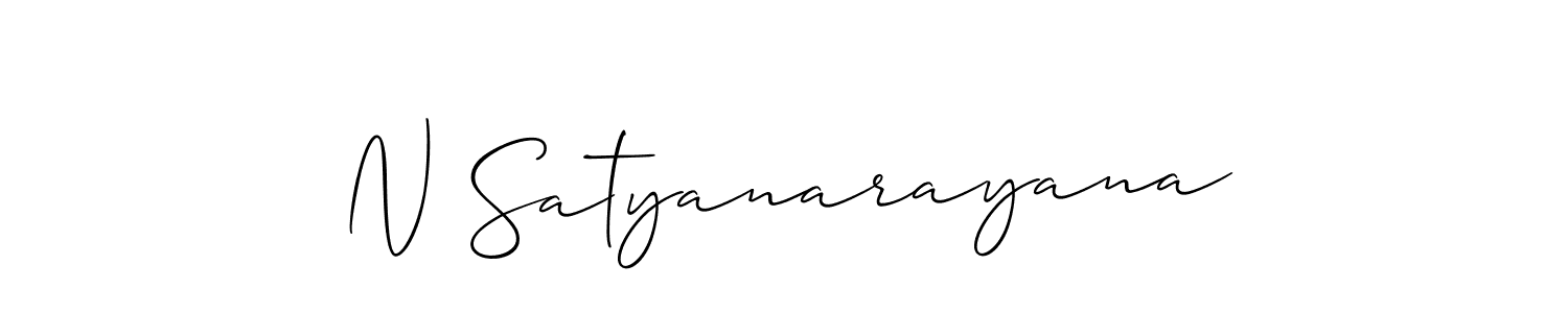 Also You can easily find your signature by using the search form. We will create N Satyanarayana name handwritten signature images for you free of cost using Allison_Script sign style. N Satyanarayana signature style 2 images and pictures png