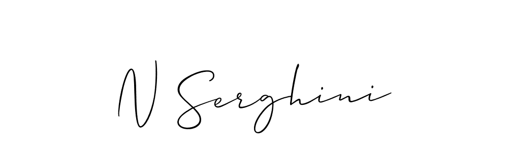 Make a beautiful signature design for name N Serghini. Use this online signature maker to create a handwritten signature for free. N Serghini signature style 2 images and pictures png