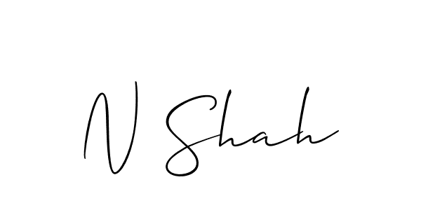 Check out images of Autograph of N Shah name. Actor N Shah Signature Style. Allison_Script is a professional sign style online. N Shah signature style 2 images and pictures png