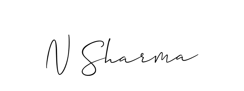 Once you've used our free online signature maker to create your best signature Allison_Script style, it's time to enjoy all of the benefits that N Sharma name signing documents. N Sharma signature style 2 images and pictures png