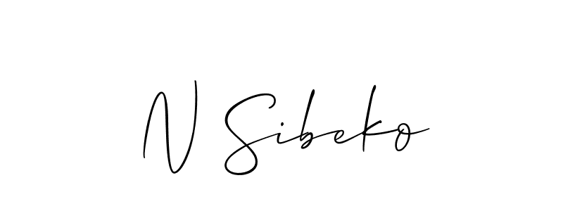 Here are the top 10 professional signature styles for the name N Sibeko. These are the best autograph styles you can use for your name. N Sibeko signature style 2 images and pictures png