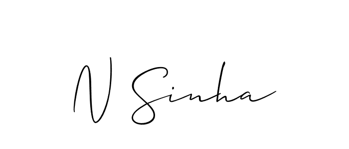 Similarly Allison_Script is the best handwritten signature design. Signature creator online .You can use it as an online autograph creator for name N Sinha. N Sinha signature style 2 images and pictures png