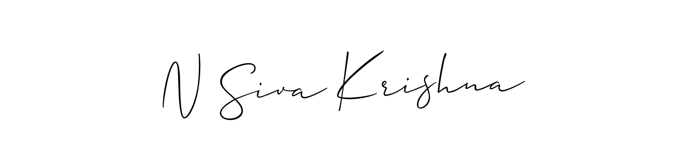 How to Draw N Siva Krishna signature style? Allison_Script is a latest design signature styles for name N Siva Krishna. N Siva Krishna signature style 2 images and pictures png