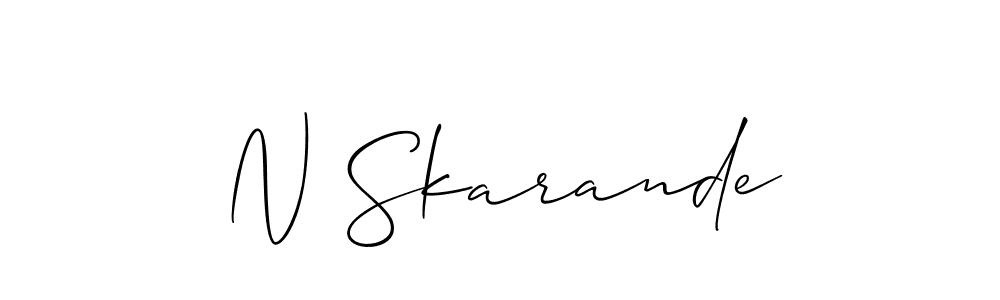 How to Draw N Skarande signature style? Allison_Script is a latest design signature styles for name N Skarande. N Skarande signature style 2 images and pictures png