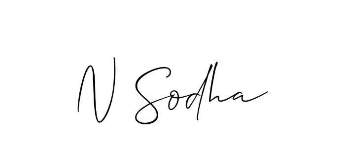 Similarly Allison_Script is the best handwritten signature design. Signature creator online .You can use it as an online autograph creator for name N Sodha. N Sodha signature style 2 images and pictures png