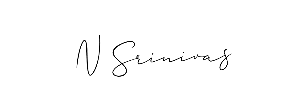 How to make N Srinivas name signature. Use Allison_Script style for creating short signs online. This is the latest handwritten sign. N Srinivas signature style 2 images and pictures png