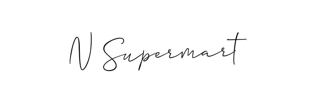 Make a beautiful signature design for name N Supermart. Use this online signature maker to create a handwritten signature for free. N Supermart signature style 2 images and pictures png