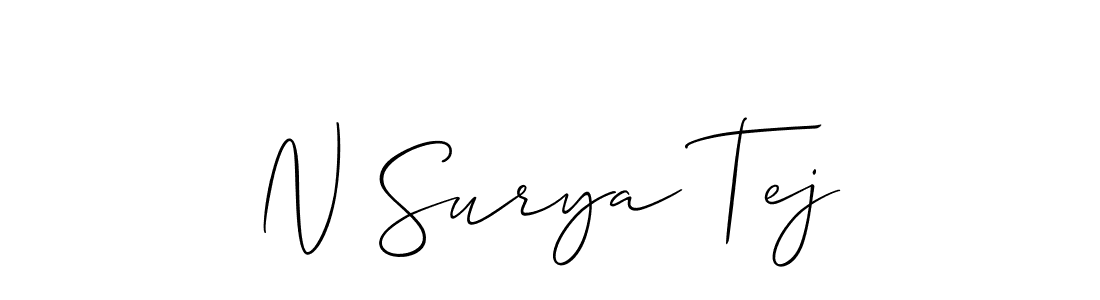Once you've used our free online signature maker to create your best signature Allison_Script style, it's time to enjoy all of the benefits that N Surya Tej name signing documents. N Surya Tej signature style 2 images and pictures png