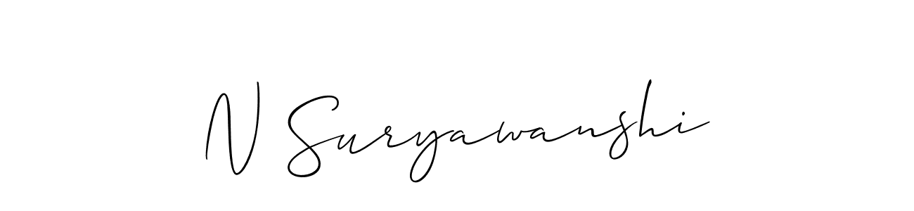 Make a beautiful signature design for name N Suryawanshi. Use this online signature maker to create a handwritten signature for free. N Suryawanshi signature style 2 images and pictures png
