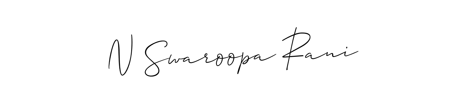 See photos of N Swaroopa Rani official signature by Spectra . Check more albums & portfolios. Read reviews & check more about Allison_Script font. N Swaroopa Rani signature style 2 images and pictures png