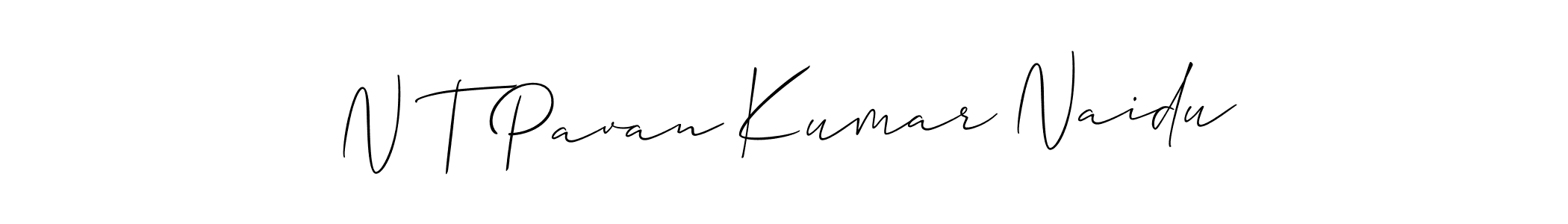 Use a signature maker to create a handwritten signature online. With this signature software, you can design (Allison_Script) your own signature for name N T Pavan Kumar Naidu. N T Pavan Kumar Naidu signature style 2 images and pictures png