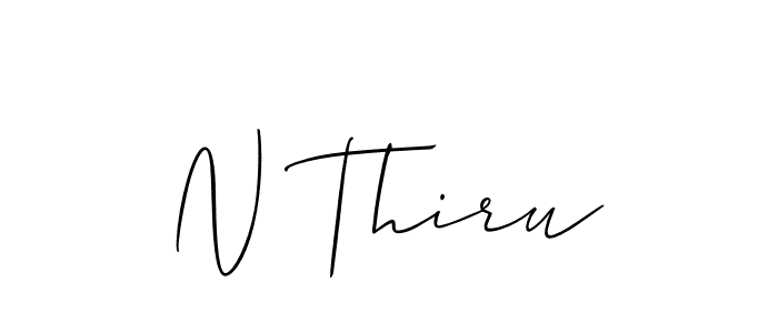 Use a signature maker to create a handwritten signature online. With this signature software, you can design (Allison_Script) your own signature for name N Thiru. N Thiru signature style 2 images and pictures png