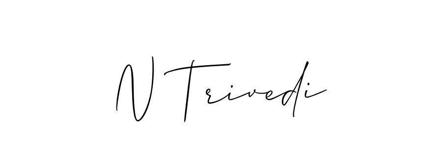 Also You can easily find your signature by using the search form. We will create N Trivedi name handwritten signature images for you free of cost using Allison_Script sign style. N Trivedi signature style 2 images and pictures png