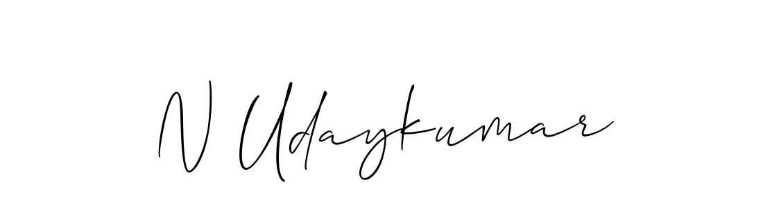 Use a signature maker to create a handwritten signature online. With this signature software, you can design (Allison_Script) your own signature for name N Udaykumar. N Udaykumar signature style 2 images and pictures png