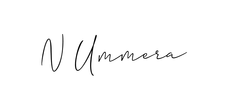 Make a short N Ummera signature style. Manage your documents anywhere anytime using Allison_Script. Create and add eSignatures, submit forms, share and send files easily. N Ummera signature style 2 images and pictures png