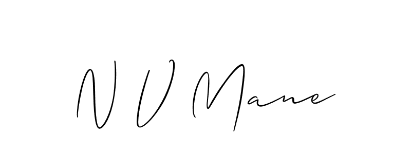 Make a beautiful signature design for name N V Mane. Use this online signature maker to create a handwritten signature for free. N V Mane signature style 2 images and pictures png