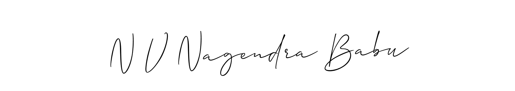 Best and Professional Signature Style for N V Nagendra Babu. Allison_Script Best Signature Style Collection. N V Nagendra Babu signature style 2 images and pictures png