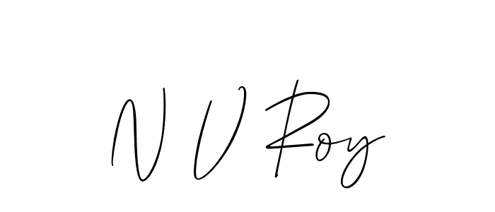 if you are searching for the best signature style for your name N V Roy. so please give up your signature search. here we have designed multiple signature styles  using Allison_Script. N V Roy signature style 2 images and pictures png