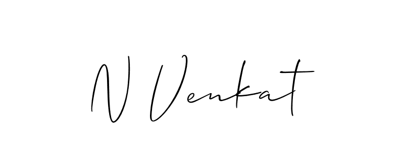 This is the best signature style for the N Venkat name. Also you like these signature font (Allison_Script). Mix name signature. N Venkat signature style 2 images and pictures png