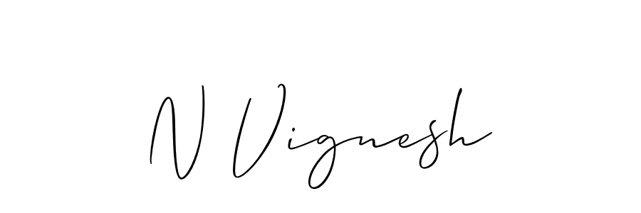 You can use this online signature creator to create a handwritten signature for the name N Vignesh. This is the best online autograph maker. N Vignesh signature style 2 images and pictures png