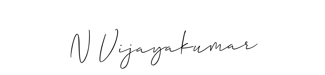 It looks lik you need a new signature style for name N Vijayakumar. Design unique handwritten (Allison_Script) signature with our free signature maker in just a few clicks. N Vijayakumar signature style 2 images and pictures png