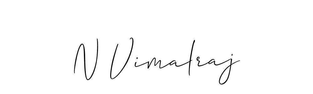 It looks lik you need a new signature style for name N Vimalraj. Design unique handwritten (Allison_Script) signature with our free signature maker in just a few clicks. N Vimalraj signature style 2 images and pictures png