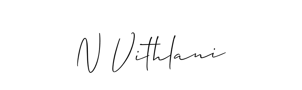 Similarly Allison_Script is the best handwritten signature design. Signature creator online .You can use it as an online autograph creator for name N Vithlani. N Vithlani signature style 2 images and pictures png