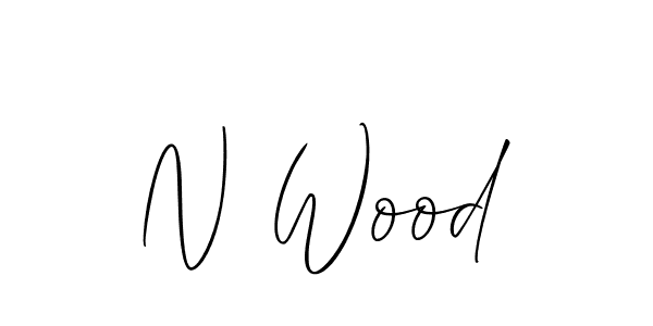 You should practise on your own different ways (Allison_Script) to write your name (N Wood) in signature. don't let someone else do it for you. N Wood signature style 2 images and pictures png